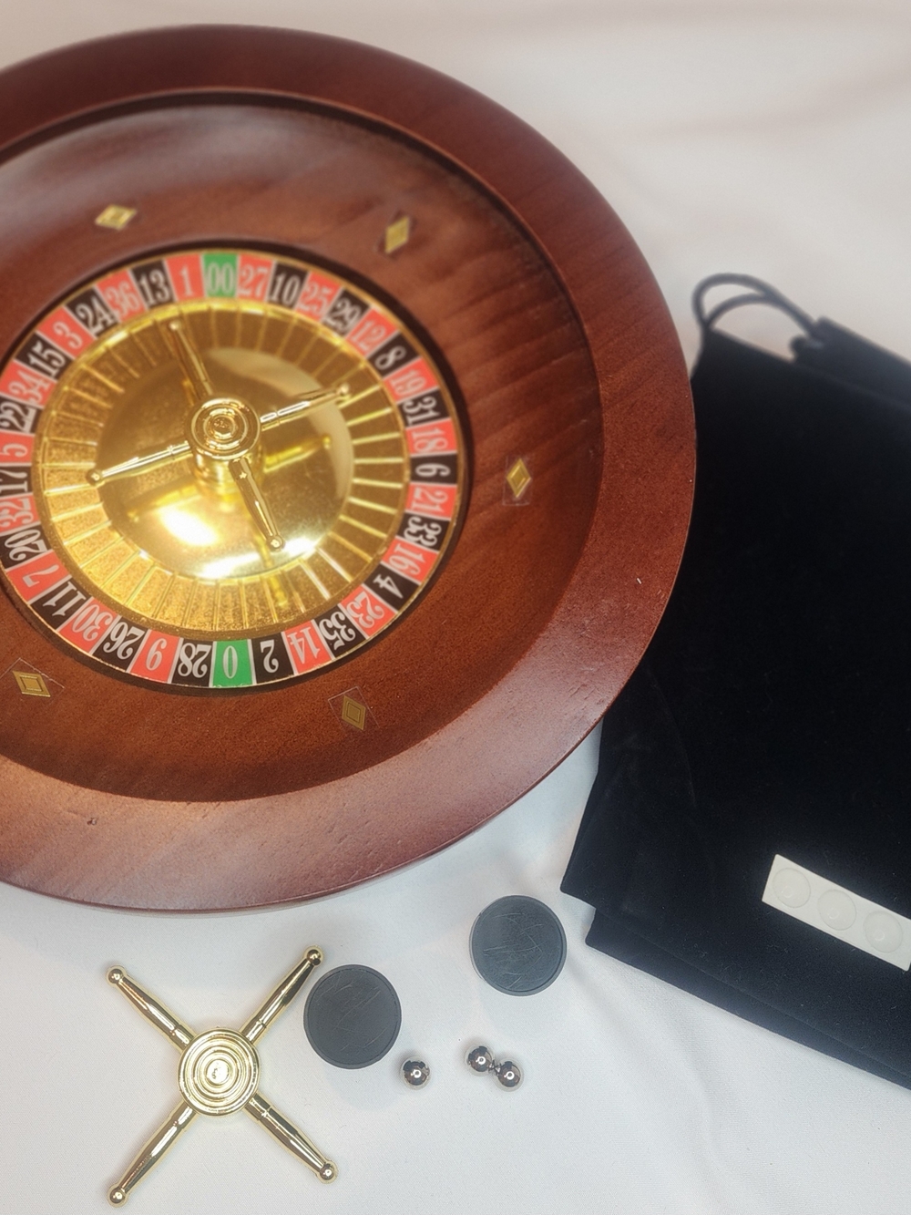 10 Inch Wooden Roulette Wheel, NEW - Picture 2 of 6
